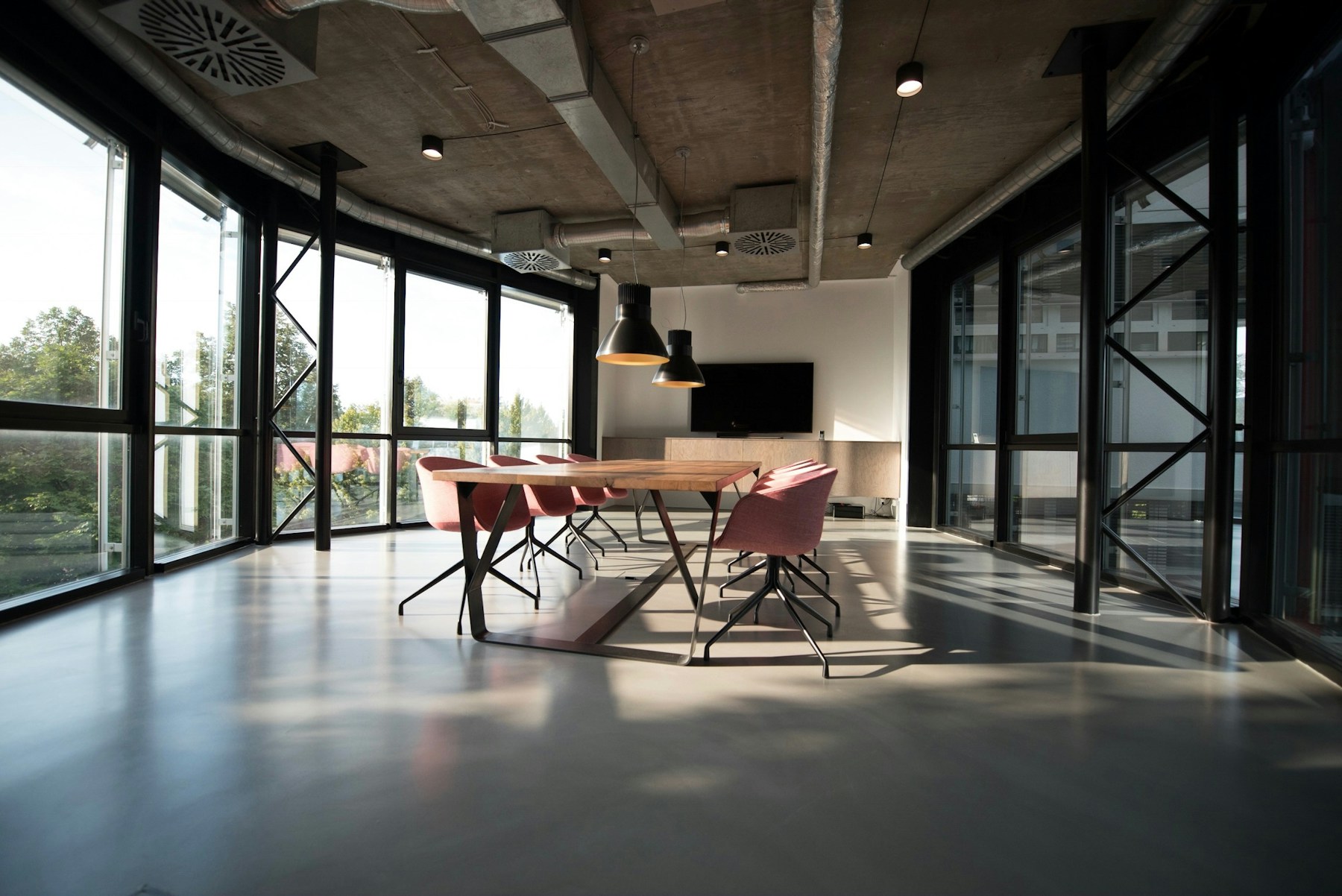 Sala de reuniões para projetos de investimento